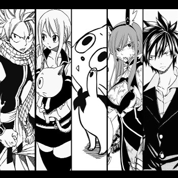 Poster con personajes famosos de manga.